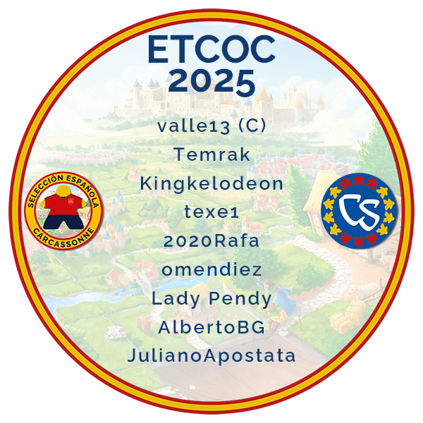 ETCOC 2025 | Selección Española de Carcassonne